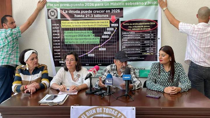 Presupuesto 2026: más deuda y menos crecimiento, advierte promotora ciudadana