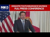 Florida insurance policyholders to see savings: DeSantis