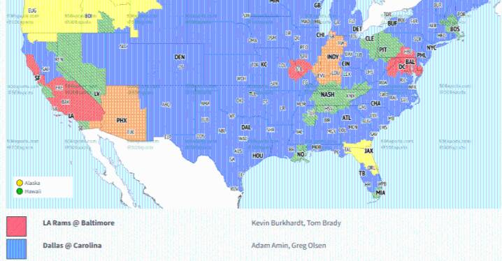 Seahawks vs. Jaguars NFL TV coverage map and FOX commentators