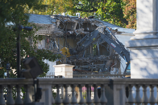 The White House starts demolishing part of the East Wing to build Trump's ballroom