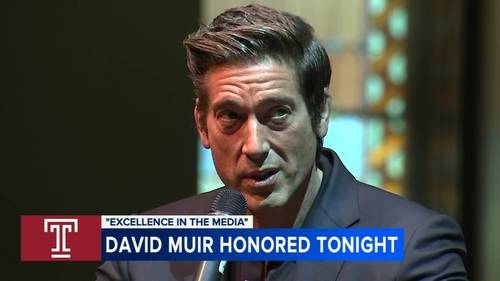 ABC's 'World News Tonight' anchor David Muir, 6abc reporter Beccah Hendrickson to be honored by Temple University