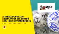 Lotería de Boyacá: conozca los resultados del 18 de octubre