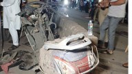 UP Blast VIDEO: Powerful Explosions In 2 Parked Scooters Near Markaz Mosque Rocks Kanpur