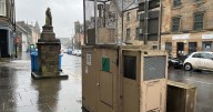 West Lothian chiefs quizzed over 'redundant and ugly' equipment on high street