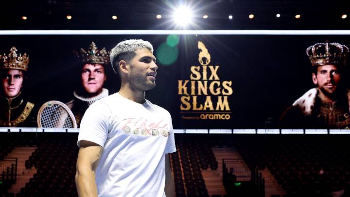 Carlos Alcaraz – Taylor Fritz: cuándo es el partido y dónde ver en directo por TV online el Six Kings Slam