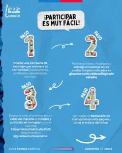 Sernatur invita a estudiantes a reciclar en comunidad para participar en su Desafío Gira de Estudio