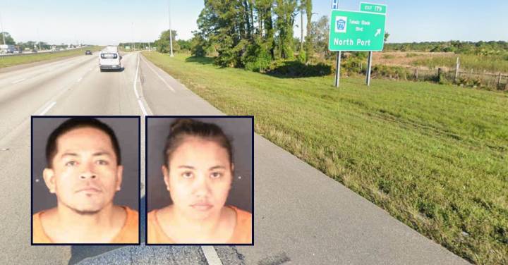 Couple fleeing to 'Guam or Idaho' left child on side of highway with a bag of guns: Cops