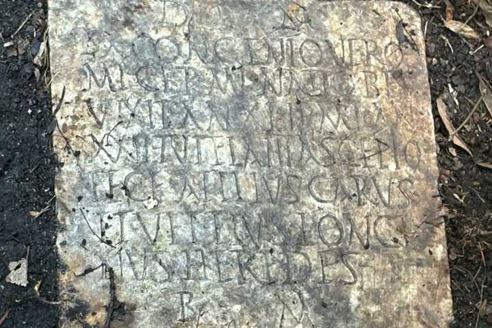 Ancient Roman tablet, thought long lost, turns up in New Orleans backyard