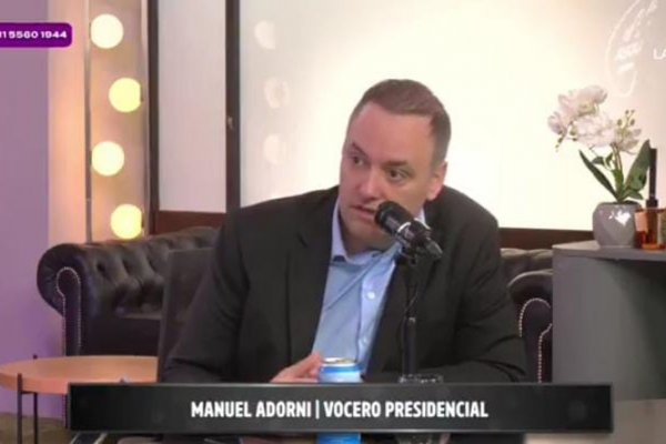 Adorni se puso a sanatear sobre los dichos de Trump y se la agarró con los argentinos "que no lo entienden"