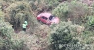 Tarma: Auto vuelca en Huasahuasi y deja a familia herida