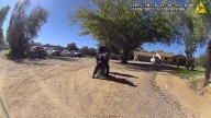Body camera footage shows moment a loose emu was caught in Arizona