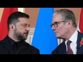 Starmer blasts Putin as Zelenskyy visits U.K. for more support in Russia