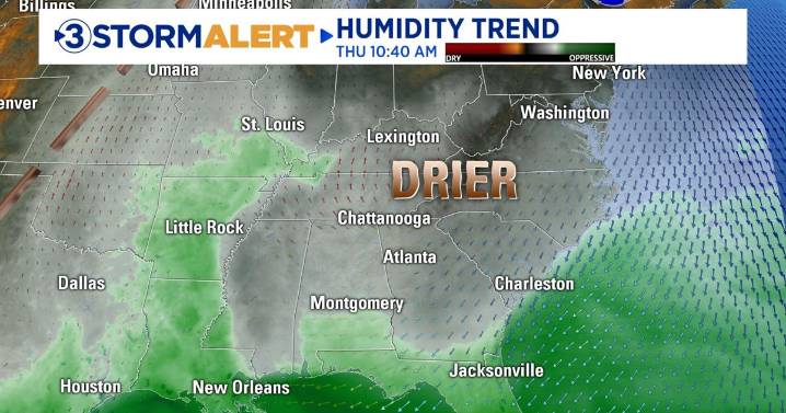 Cooler air has arrived in the Tennessee Valley