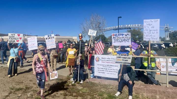 Thousands rally in latest 'No Kings' protests across northern Arizona