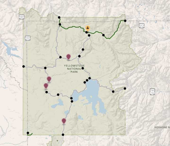 Yellowstone National Park roads temporarily closed due to over 30 weather