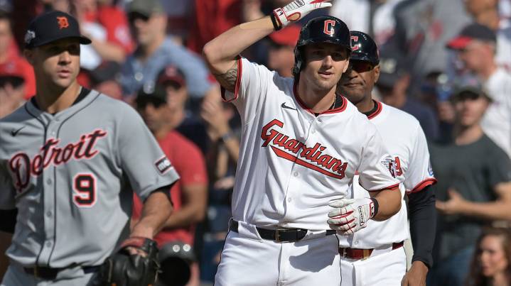 Guardians’ Chase DeLauter’s first MLB hit comes in Game 3 vs Tigers