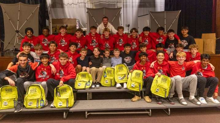 Floral Park boys soccer team comes together to support the St. Baldrick's Foundation in a run to the county final
