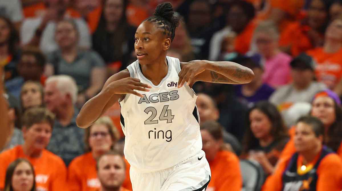 Aces’ Jewell Loyd unloads clip with insane shooting 1st quarter vs. Mercury