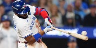 Vladimir Guerrero Jr. makes contact three times on one hit