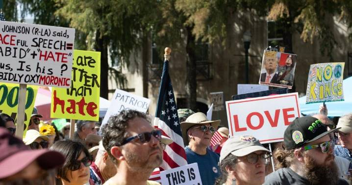 Hundreds at Lafayette's second No Kings rally protest President Trump, 'death of democracy'