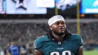 Eagles defensive tackle Jalen Carter not playing vs. Giants due to heel injury