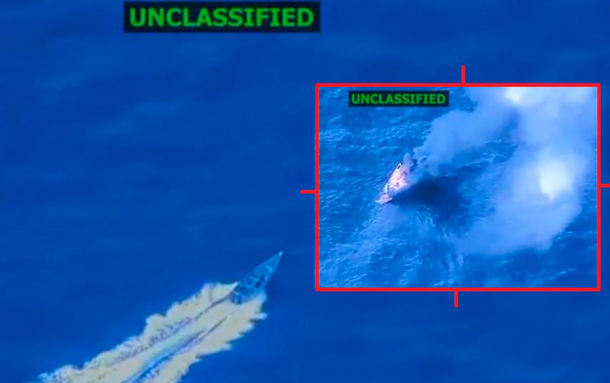 Video | Fuerza Naval de Estados Unidos destruyó la quinta lancha de narcos en el Caribe; ya van 21 muertos en ataques