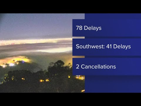 Flights delayed at San Diego International Airport