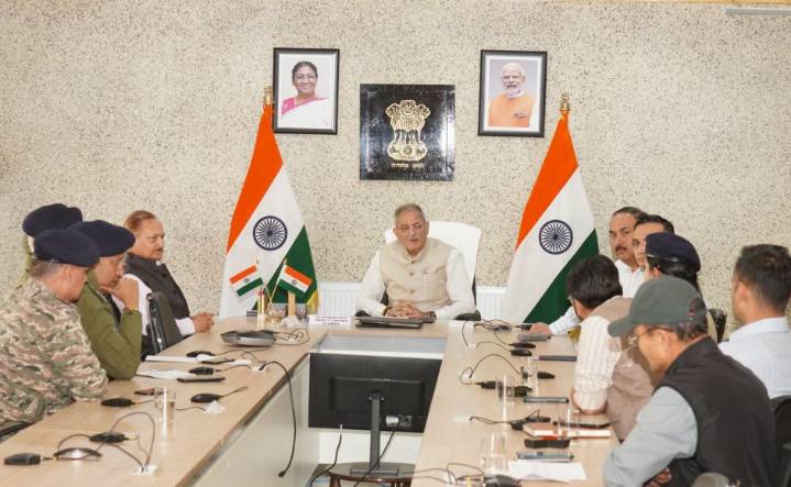 LG Ladakh assesses law & order situation