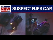 WATCH: Assault suspect flips car after police chase in L.A.