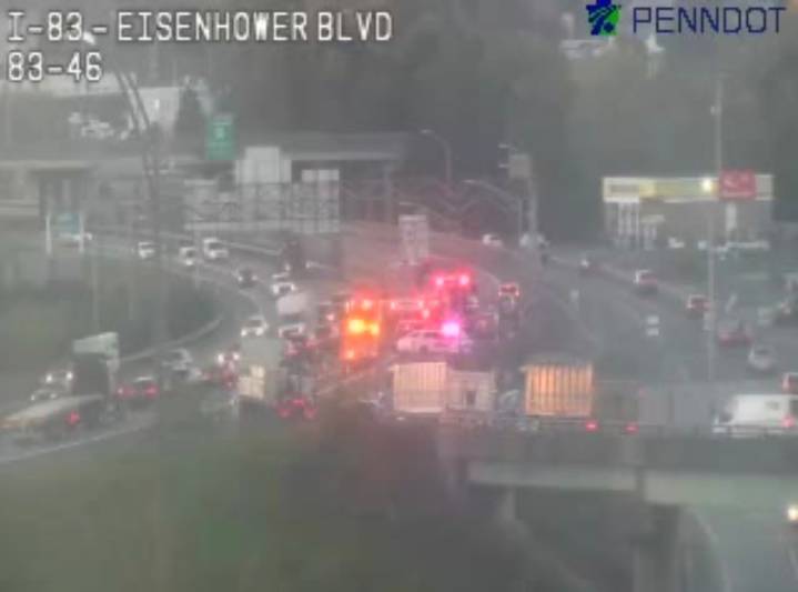 I-283 crash causes ramp delays in Dauphin County: PennDOT