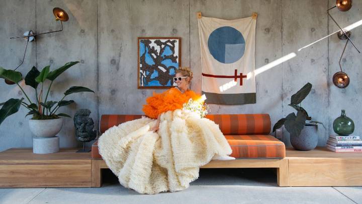 The Bride Wore a One-of-a-Kind Molly Goddard Dress for Her Vibrant Bay Area Wedding