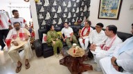 Congress Leader Rahul Gandhi Visits Zubeen Garg’s Residence, Calls For Speedy Probe