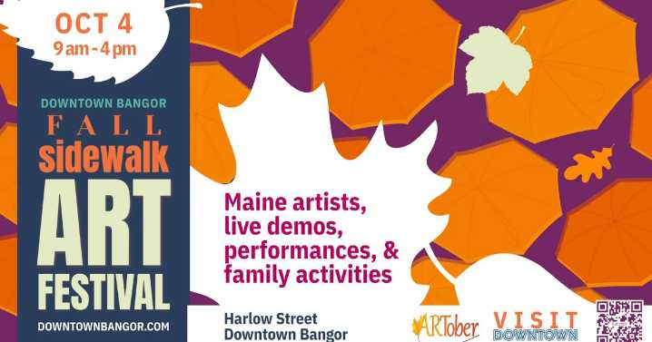 ARTober: Downtown Bangor Fall Sidewalk Art Festival comes to Central Street