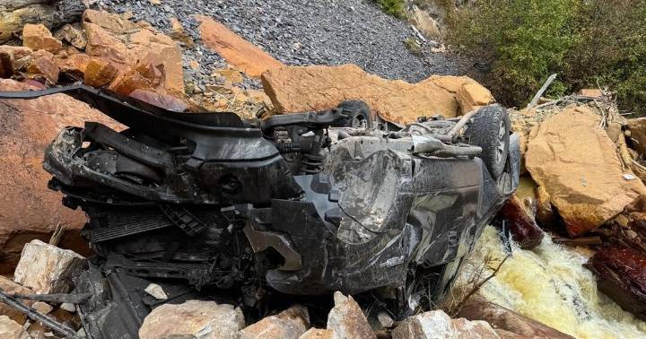 Driver rescued after truck falls from iconic Colorado highway into canyon