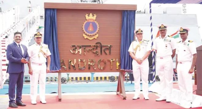 Indian Navy commissions INS Androth