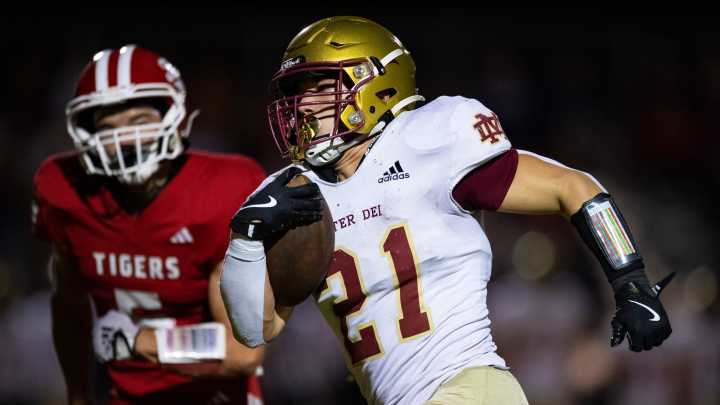 Photos from IHSAA football sectional between Mater Dei and Princeton