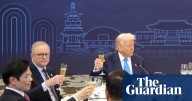 Donald Trump praises ‘great’ Washington meeting with Anthony Albanese as leaders dine at Apec