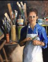 Carnegie Hall’s Lobby Gallery Features “With Brush in Hand” by Nanette Perry