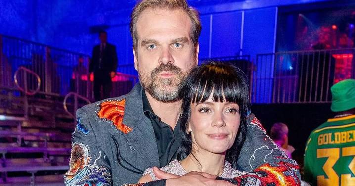Lily Allen fans spot David Harbour's 'cheating joke' made right in front of her