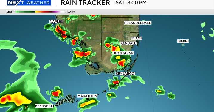 Spotty storms for Saturday across South Florida as King Tides return to coastal areas