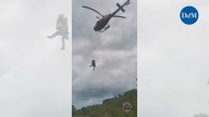 Los Bombers rescatan en helicóptero a una excursionista herida en Cala Deià