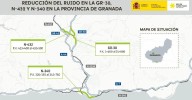 Transportes aprueba el proyecto que reducirá el ruido de tres carreteras de Granada por 46,7 millones