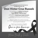 Bonilla expresa condolencias por el fallecimiento de Don Víctor Cruz Russek
