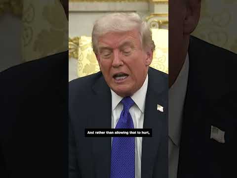 President Trump talks about construction of ballroom