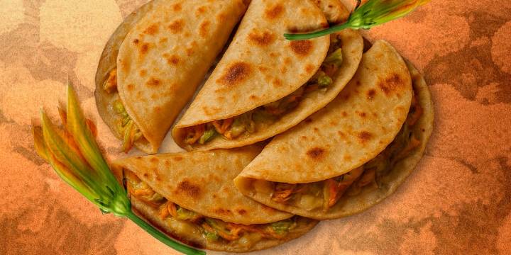 Quesadillas de flor de calabaza con cempasúchil: un platillo perfecto para iniciar el día sin picos de insulina