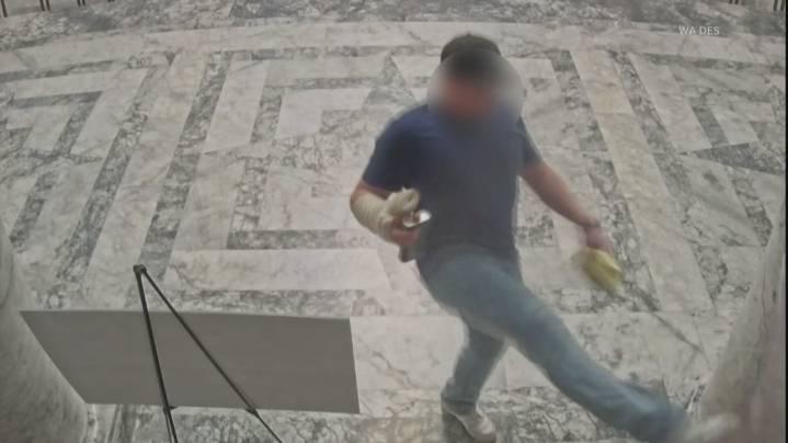 Man accused of vandalizing WA State Capitol Building identified as former Gonzaga baseball player