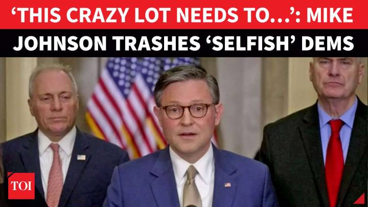 ‘Americans In REAL PAIN…’: Mike Johnson BLASTS Democrats For ‘180 Degree Turn’ On Trump Funding Bill