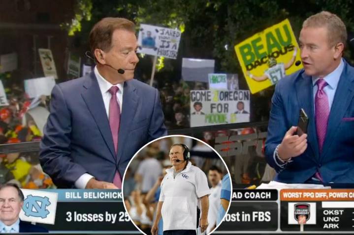 Bill Belichick calls Kirk Herbstreit during 'College GameDay' in wild scene