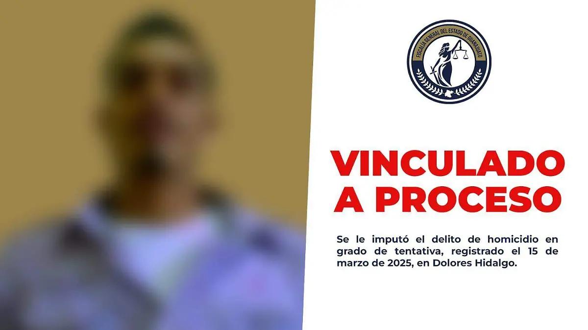 Vinculan a proceso a Julio César “N” por intento de homicidio en Dolores Hidalgo