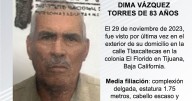 Se busca a Dima Vázquez Torres de 83 años de edad.